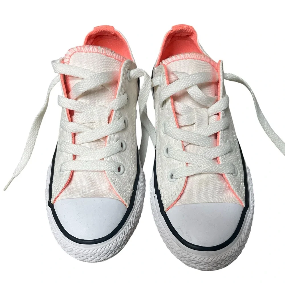 Converse Chuck Taylor Little Kids All Star OX Hyper Orange Kicks Size 13